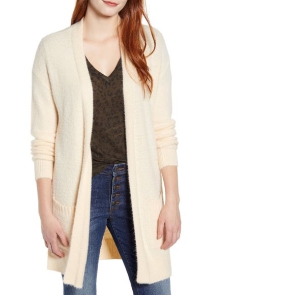 Caslon Fluffy Cardigan - Picture 1 of 6